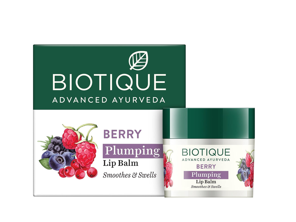 Biotique Bio Berry Plumping Lip Balm 12 Gm I Soothes & Swell Lips I Unscented Lip Repair Lip Balm for Dry, Cracked Lips I For Men, Women, Beauty & Personal Care Biotique