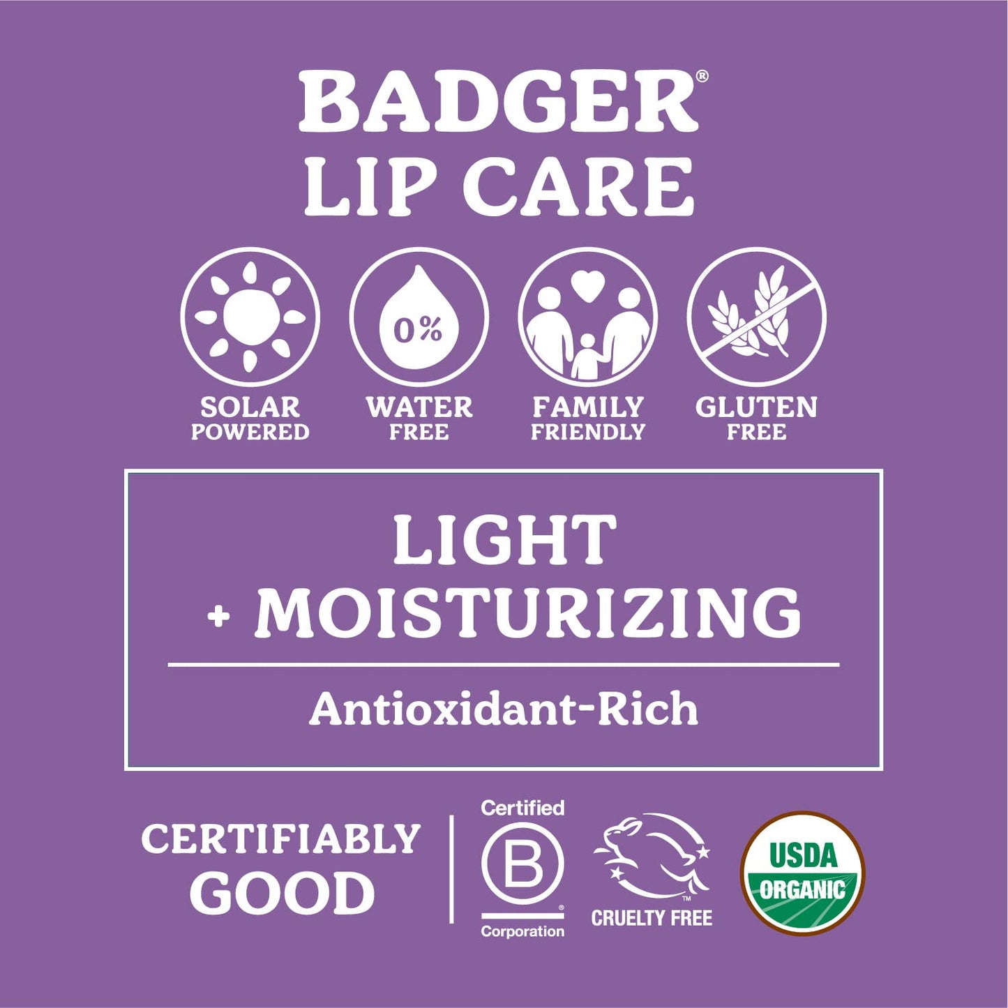 Badger Classic Organic Lip Balm Set - Yellow Box, Light Silky Long Lasting Lip Moisturizer Gift Set, All Natural Lip Balm Variety Pack Lip Set Beauty & Personal Care Badger
