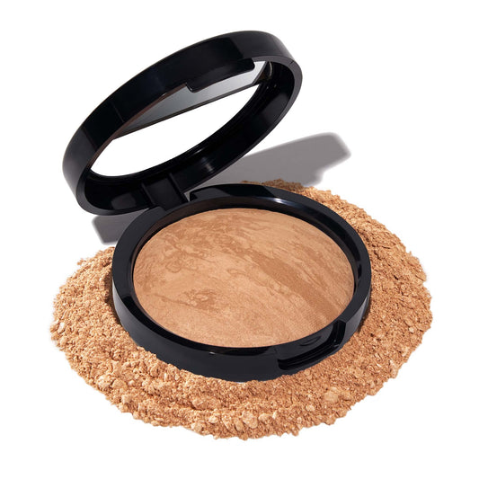 LAURA GELLER NEW YORK Award-Winning Baked Balance-n-Brighten Color Correcting Powder Foundation - Golden Medium - Buildable Light to Medium Coverage Beauty & Personal Care LAURA GELLER NEW YORK