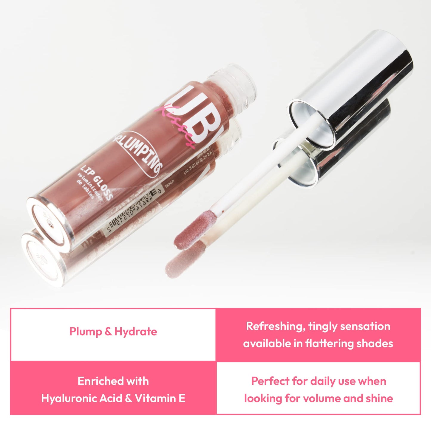 Ruby Kisses Hyaluronic Lip Gloss, High-Shine Volumizing Plumping Hydrating Beauty & Personal Care Ruby Kisses