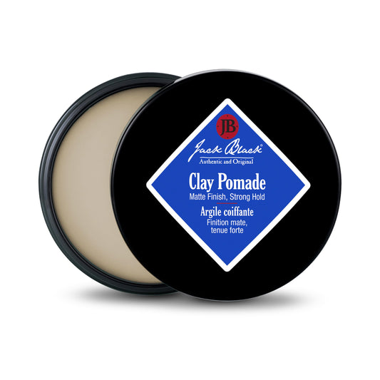 Jack Black Clay Pomade 2.75oz – PureScience Formula with Natural Oils & Botanicals, Matte Finish, Buildable Control, Fragrance-Free Beauty & Personal Care Jack Black