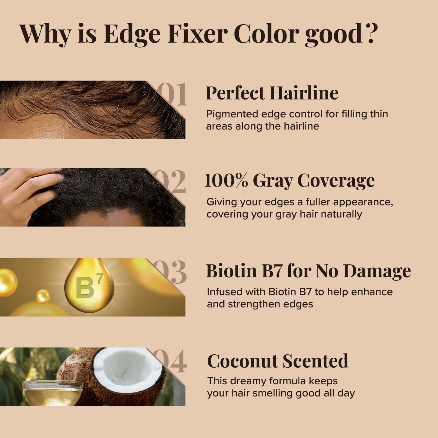 Red by Kiss Color Edge Fixer 24HR Max Hold Edge Control Pomade for Fly Away and Edge Frizz Hair (Jet Black) (100mL) Beauty & Personal Care Red by Kiss