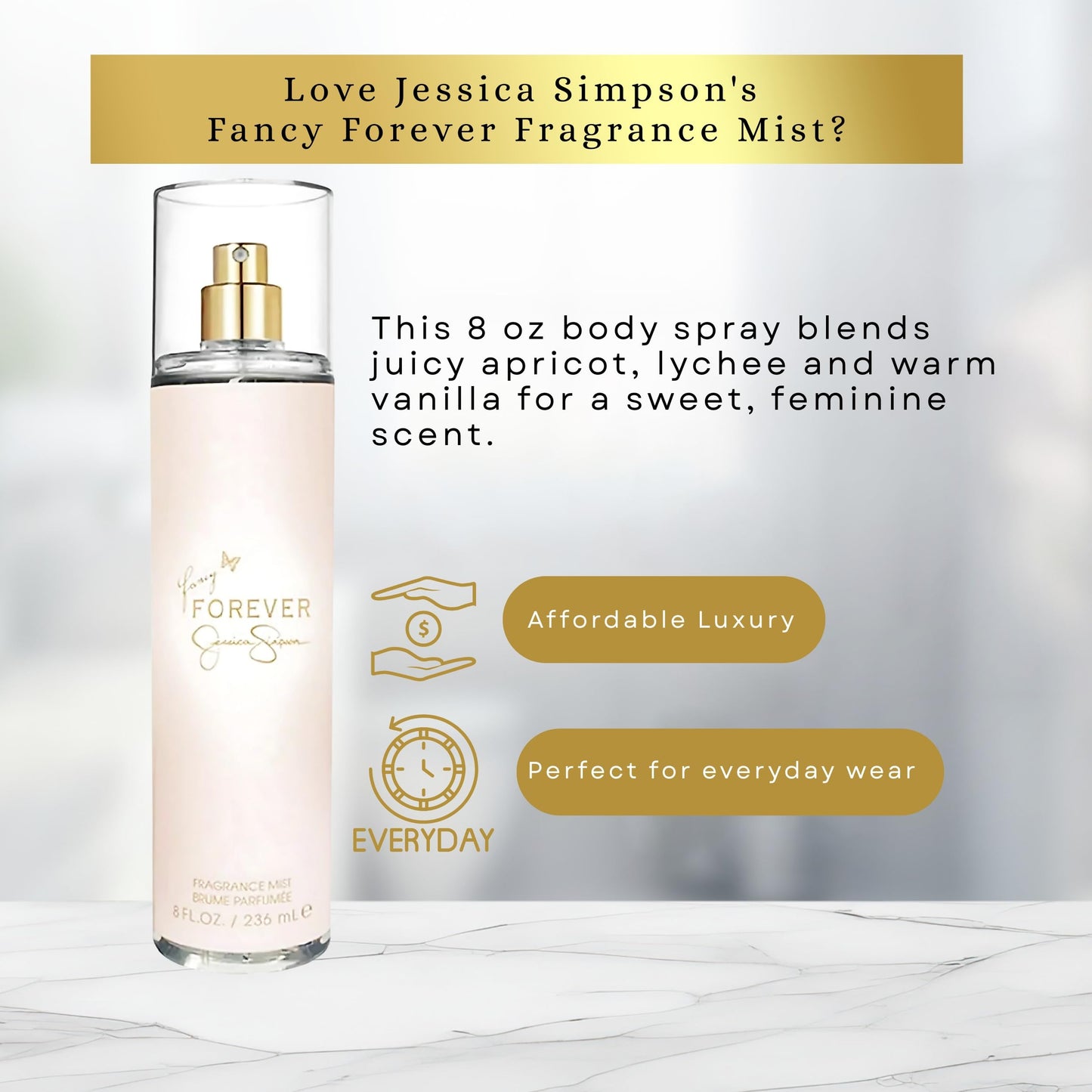 Jessica Simpson Fancy Forever Women Frangrance Mist 8 oz, Z8973W Beauty & Personal Care Jessica Simpson