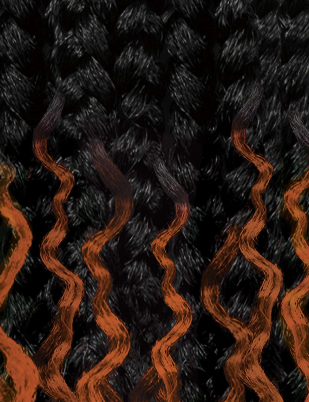 Outre X-Pression - Twisted Up - Boho Wet & Wavy Vibe Beach Braid 30" 3X (CT/COPPER ORANGE)