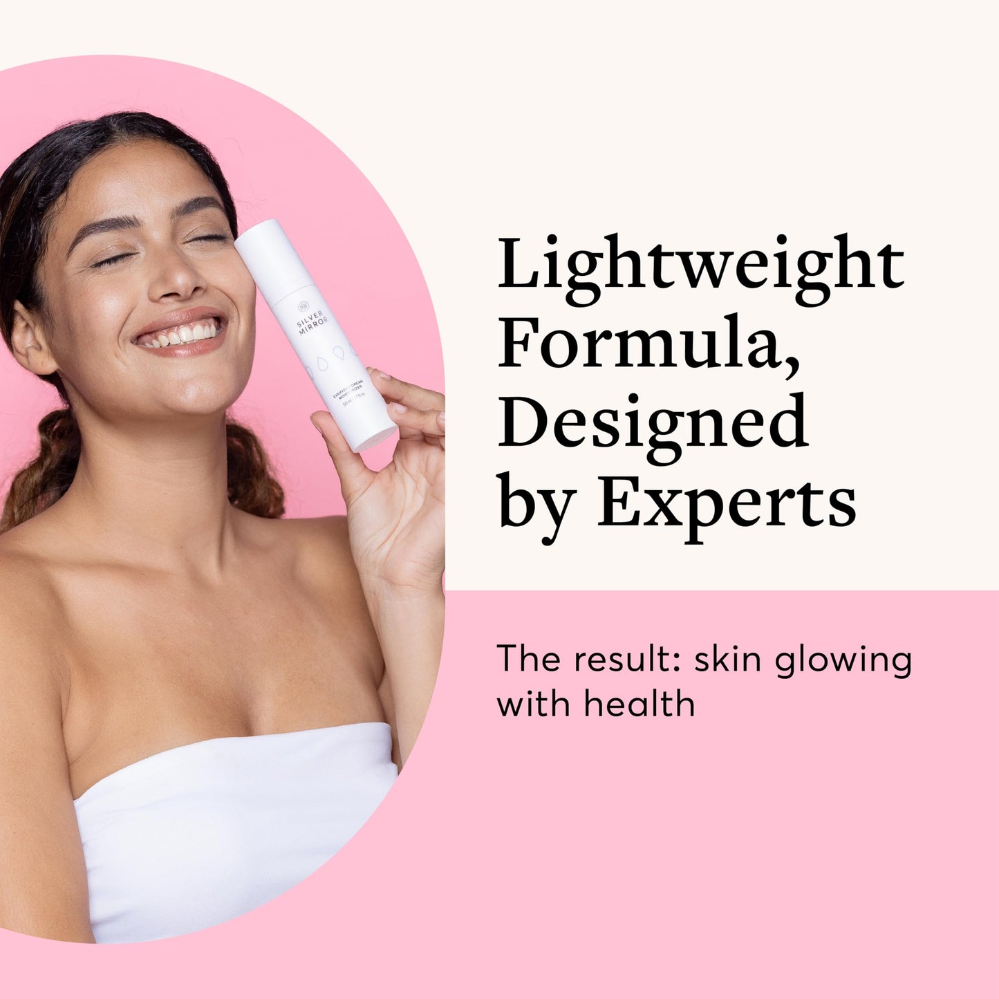 Silver Mirror Everyday Cream Moisturizer with Vitamin C & Grapeseed Oil, Hydrating Face Cream for Long Lasting Moisture, Barrier Support for All Skin Beauty & Personal Care Silver Mirror