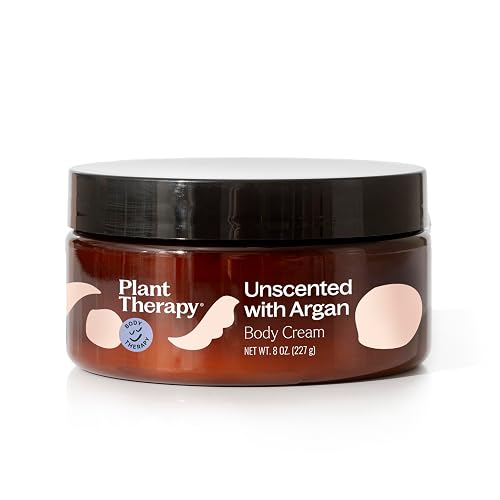 Plant Therapy Unscented Body Cream with Argan Oil 8 oz Restore Softness & Hydration, Vitamins and Antioxidants to Soften, Smooth, and Firm Skin Beauty & Personal Care Plant Therapy