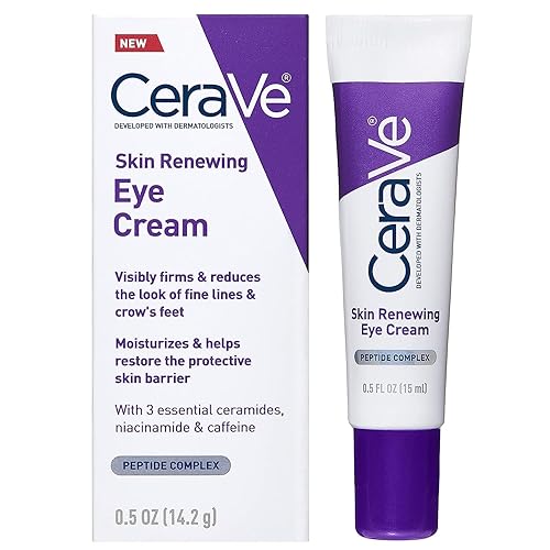 CeraVe Eye Cream for Wrinkles | Under Eye Cream with Caffeine, Peptides, Hyaluronic Acid, Niacinamide, and Ceramides for Fine Lines |0.5 Ounces Beauty & Personal Care CeraVe