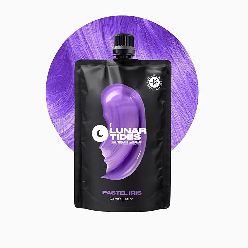Lunar Tides Semi-Permanent Hair Color (43 colors) (Iris, 8 fl. oz.) Beauty & Personal Care Lunar Tides