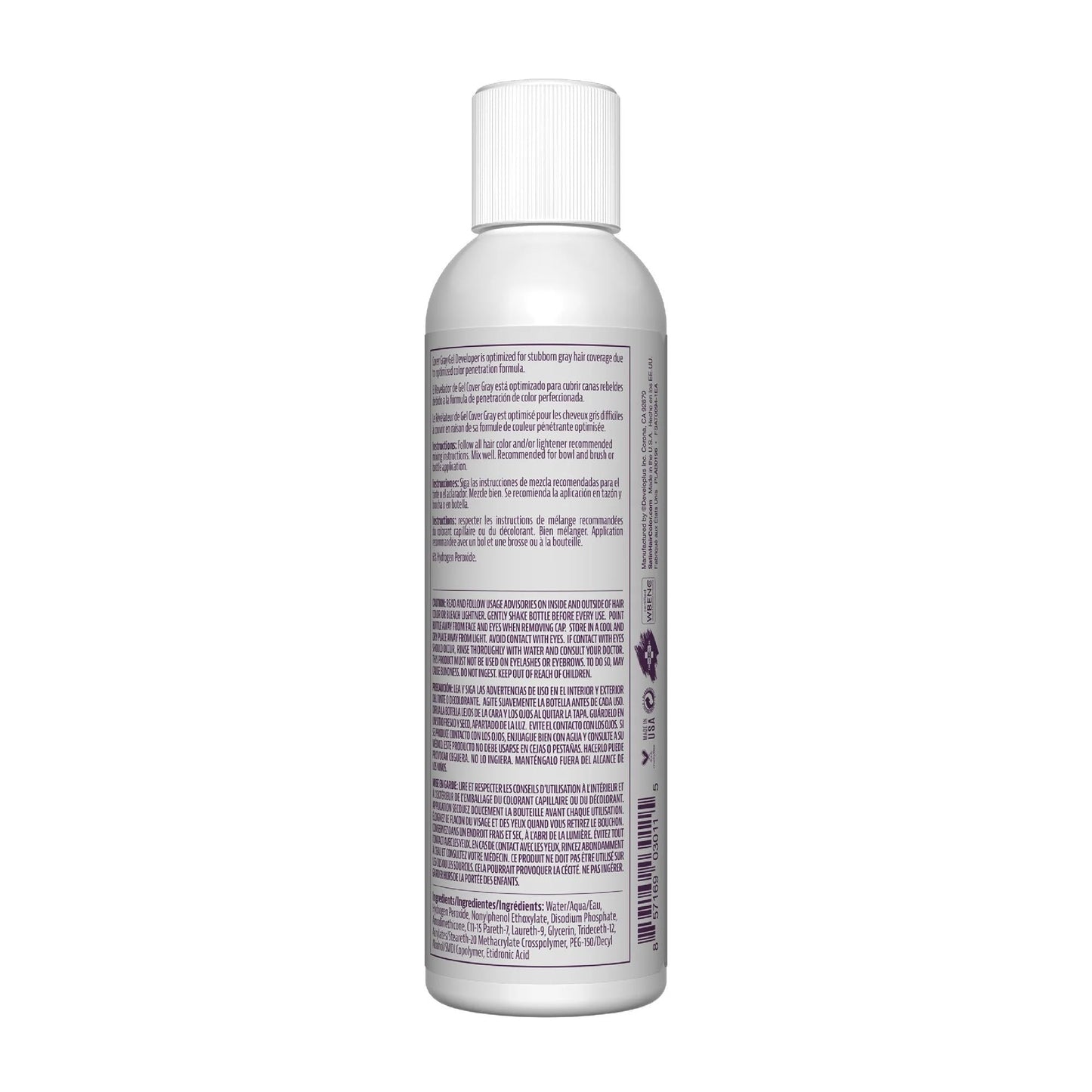 SATIN Satin Oxide Developer 6 Oz Cover Grey Beauty & Personal Care Satin