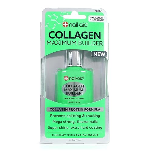 NAIL-AID Collagen Power Coat, Clear, 0.55 Fluid Ounce Beauty & Personal Care Nail-Aid