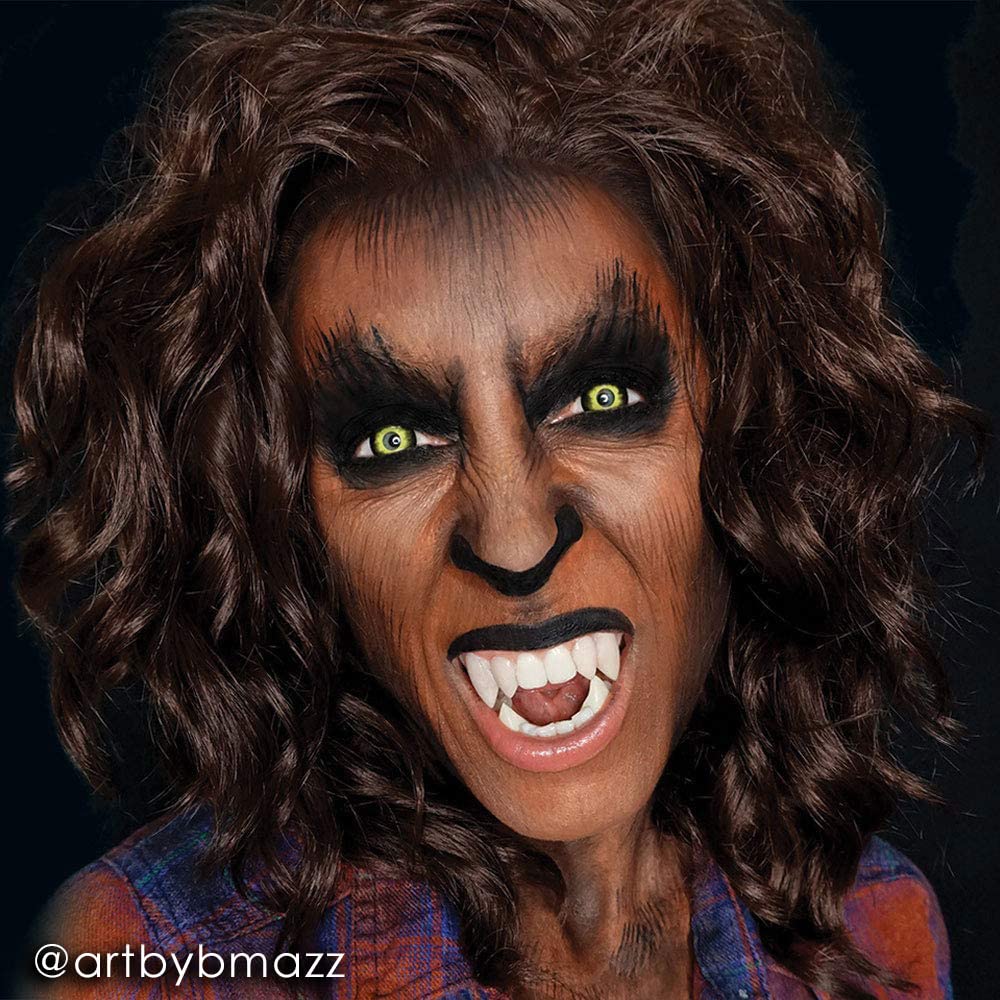 Mehron Makeup Fantasy FX Cream Makeup | Water Based | Halloween | Wolfman Brown Face & Body Paint For Adults 1 fl oz (30ml) (Wolfman Brown) Beauty & Personal Care Mehron
