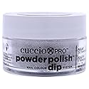 Cuccio Pro Powder Polish Dip - Silver W/ Silver Glitter - Nail Lacquer for Manicures & Pedicures, Easy & Fast Application/Removal - No LED/UV Light Beauty & Personal Care Cuccio