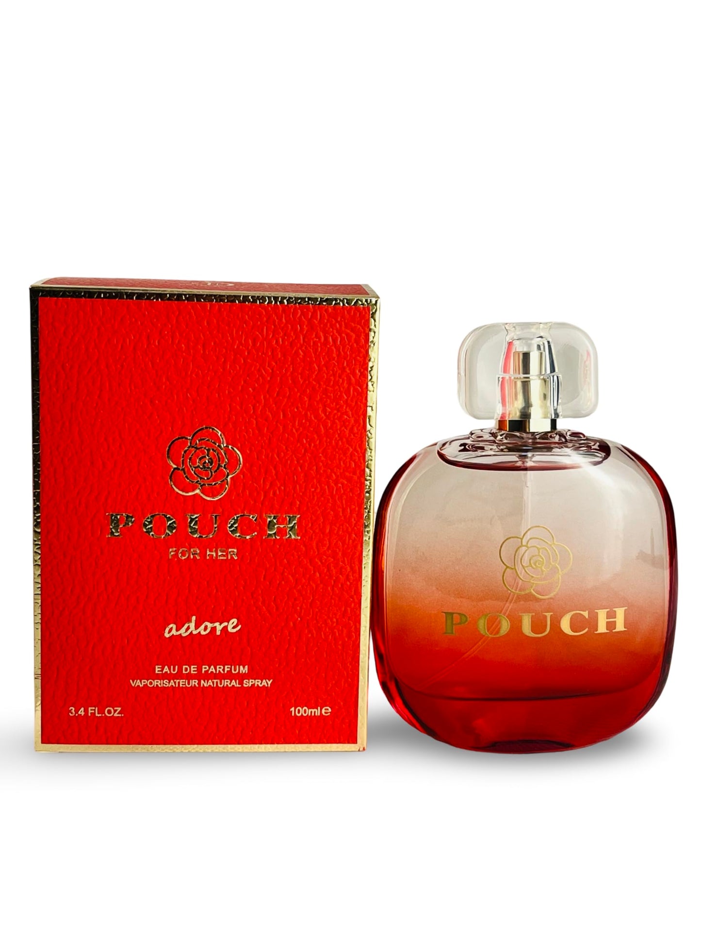 POUCH ADORE For Her Eau de Parfum, 3.4 Fl Oz, Fruity Floral Scent Beauty & Personal Care United Scents