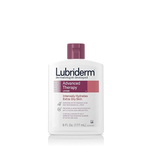 Lubriderm Advanced Therapy Moisturizing Lotion with Vitamins E and B5, Deep Hydration for Extra Dry Skin, Non-Greasy Formula, 6 fl. oz Beauty & Personal Care Lubriderm