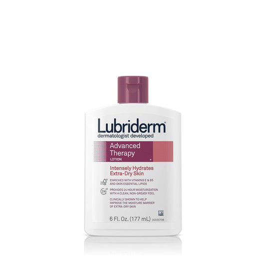 Lubriderm Advanced Therapy Moisturizing Lotion with Vitamins E and B5, Deep Hydration for Extra Dry Skin, Non-Greasy Formula, 6 fl. oz Beauty & Personal Care Lubriderm