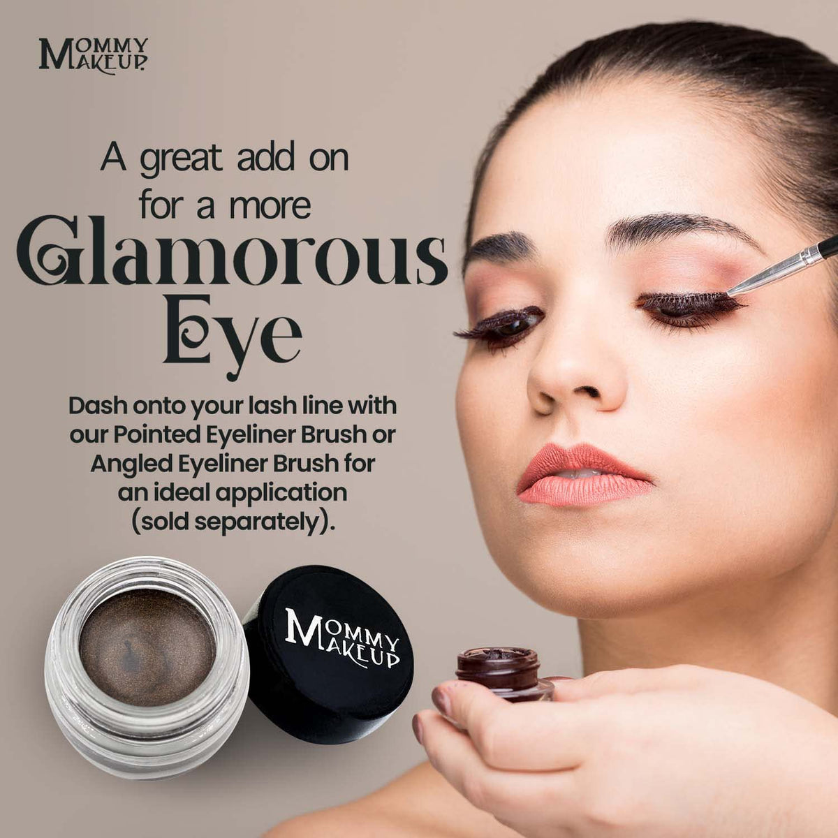 Mommy Makeup Waterproof Stay Put Gel Eyeliner Pot with Micropigments - Smudge-Proof, Long Lasting, Highly Pigmented Cream Eye Liner, 0.14 oz Beauty & Personal Care Mommy Makeup