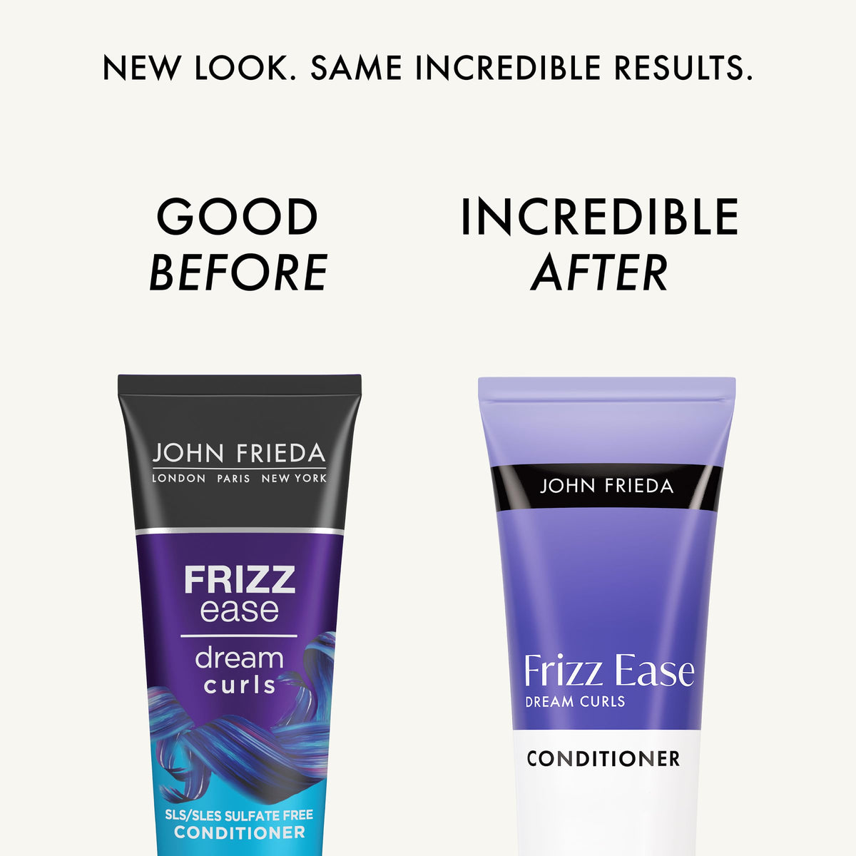 John Frieda Anti Frizz, Frizz Ease Dream Curls Curly Hair Conditioner, SLS/SLES Sulfate-Free, for Natural Curly Hair, 8.45 Fl Oz