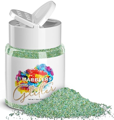 MARBLERS Holographic Glitter [Unicorn Green] 1.5oz (42g) | Fine | Non-Toxic, Vegan, Cruelty-Free | Face, Body, Eyeshadow, Hair, Festival, Party Makeup Beauty & Personal Care MARBLERS