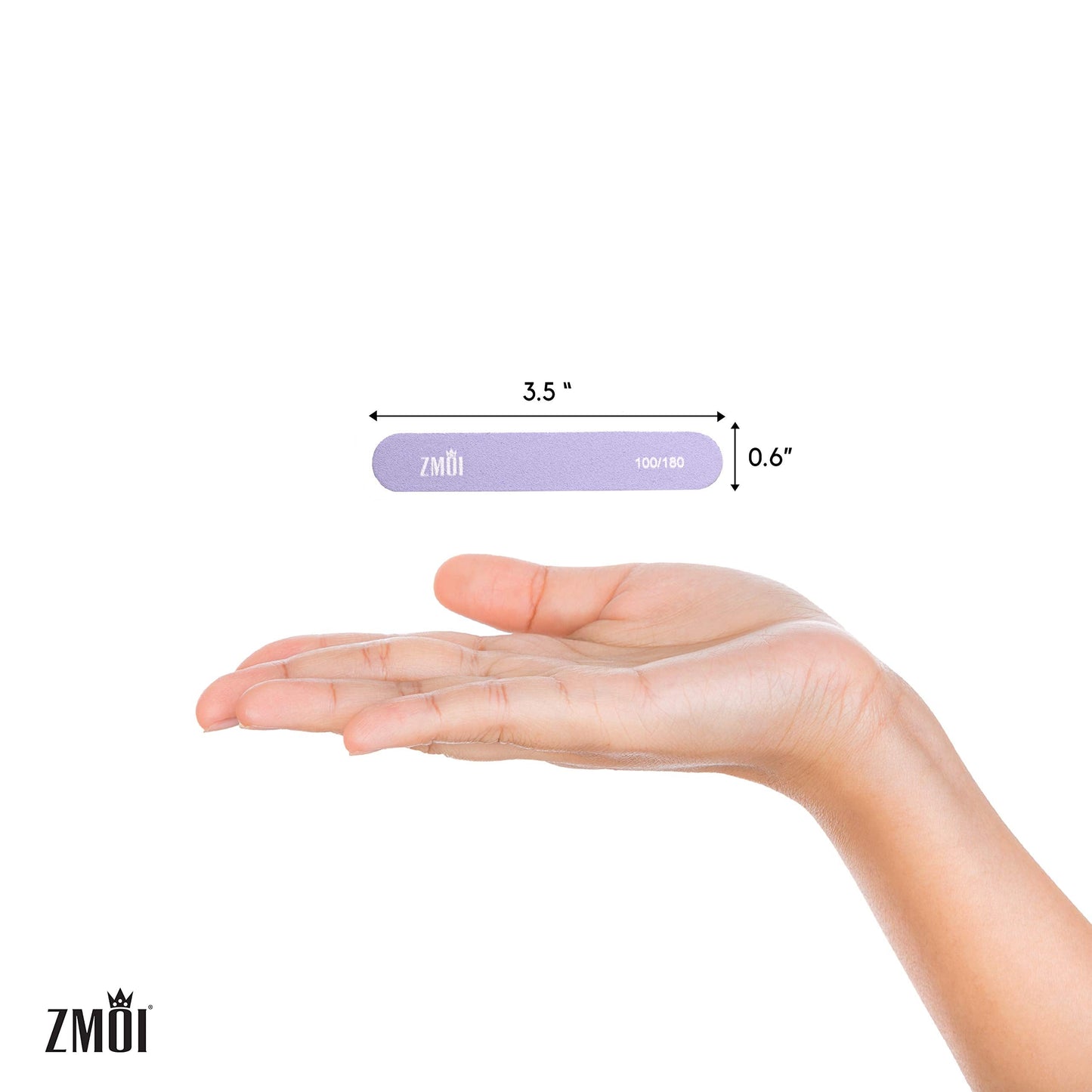 ZMOI Professional Mini Nail File - 12 Stylish - Practical Fingernail File Pack for Natural and Acrylic Nails 100/180 Emery Boards (Macaroon Color) Beauty & Personal Care ZMOI