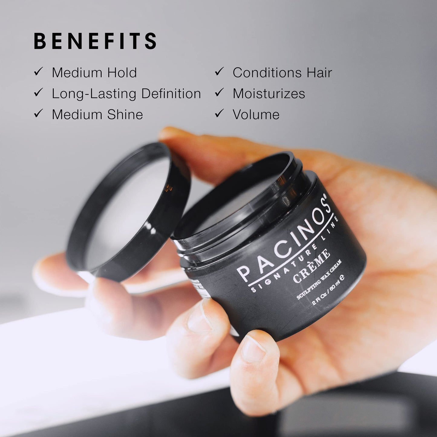 Pacinos Creme Hair Sculpting Wax Cream - Water Soluble Medium Shine Styling Cream Beauty & Personal Care Pacinos