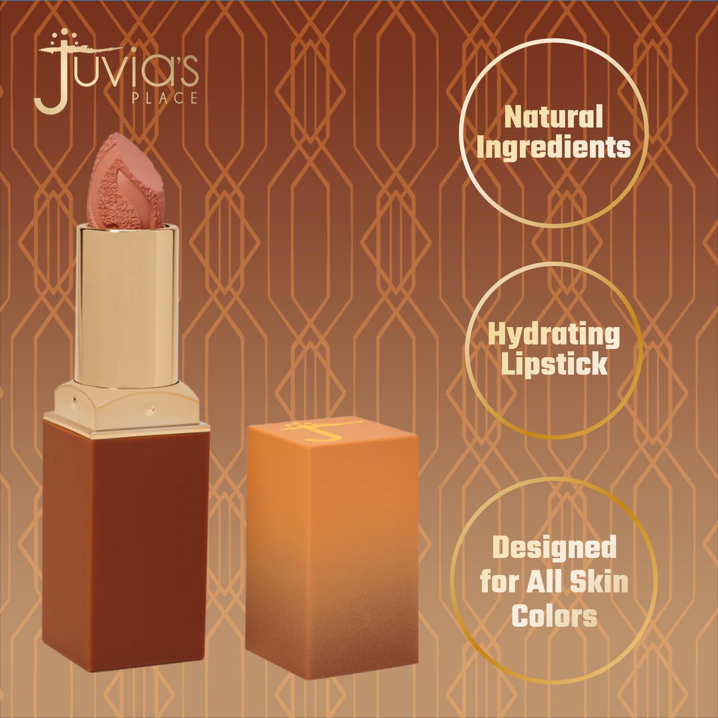 Juvia's Place Nubian Earth Matte Lipstick Nubian Sand - Hydrating, Long-lasting, Richly Pigmented Lip Makeup, Creamy Lipstick with Matte Finish, Beauty & Personal Care Juvia's Place