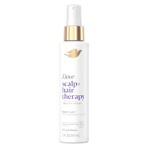 Dove Density Boost Root Lift Thickening Spray for Fuller Hair and Scalp Therapy, with Vitamin B3, Zinc and 0% sulfates, 5 oz Beauty & Personal Care Dove