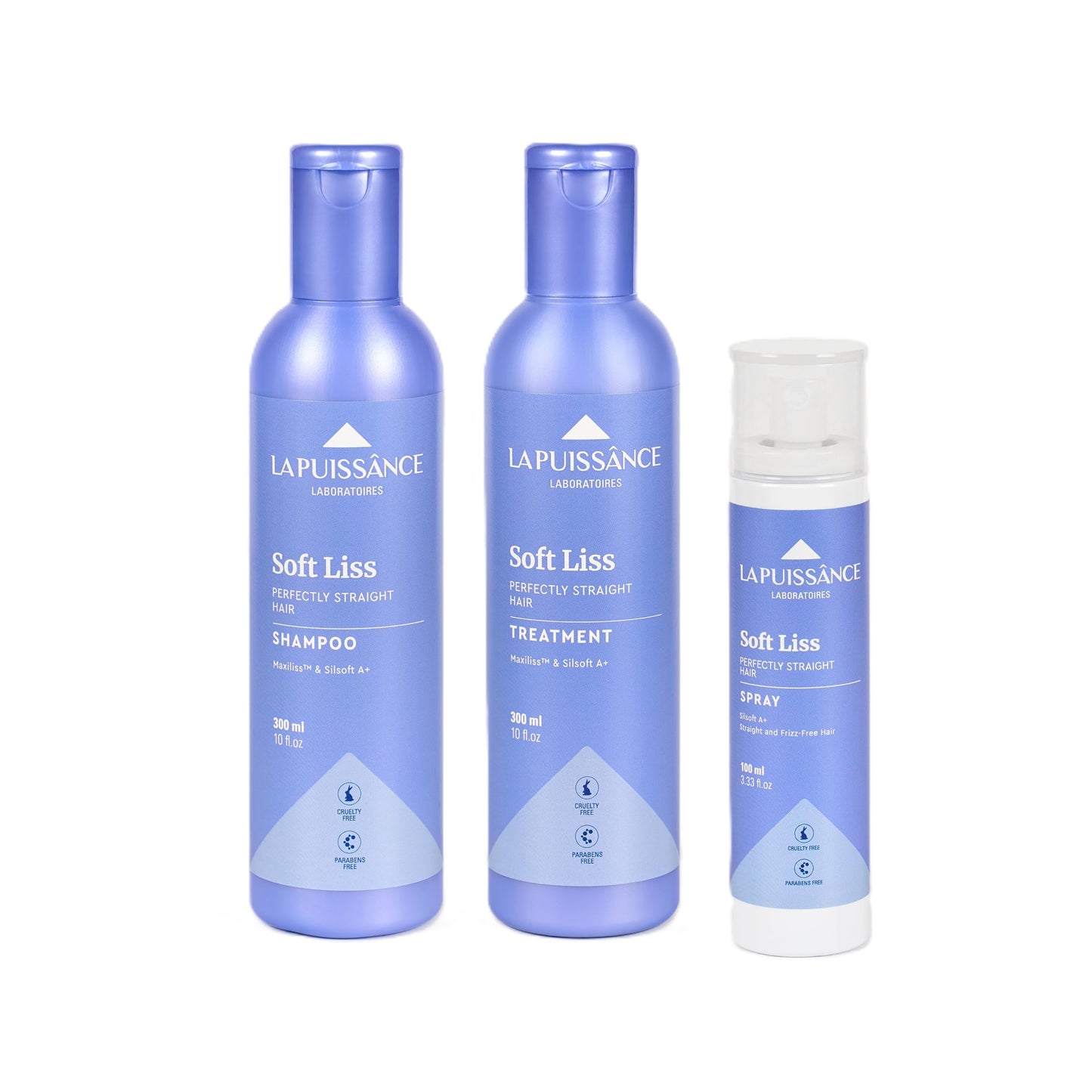 LA PUISSANCE Soft Liss 3-Step Maintenance Kit - Frizz Control & Shine System with Maxiliss & Silsoft A+ | Includes Shampoo, Conditioner & Spray | Beauty & Personal Care LA PUISSANCE