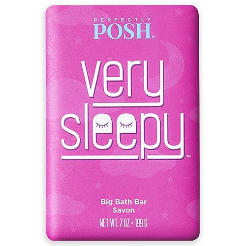 Perfectly Posh - Very Serene Big Bath Soap Bar - Soothing and Moisturizing Soap with Lavender & Shea Butter - for Rejuvenating Bath Time - 7oz Beauty & Personal Care Perfectly Posh