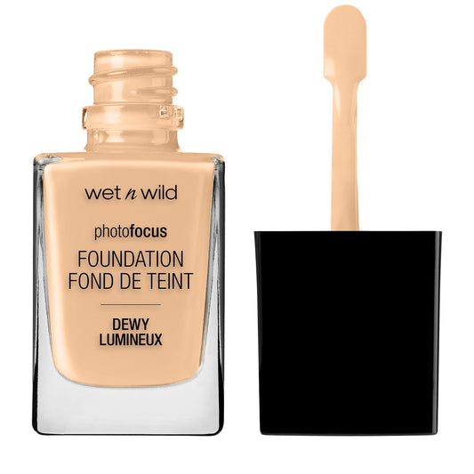 wet n wild Photo Focus Dewy Liquid Foundation Makeup, Soft Beige (Packaging May vary) Beauty & Personal Care wet n wild