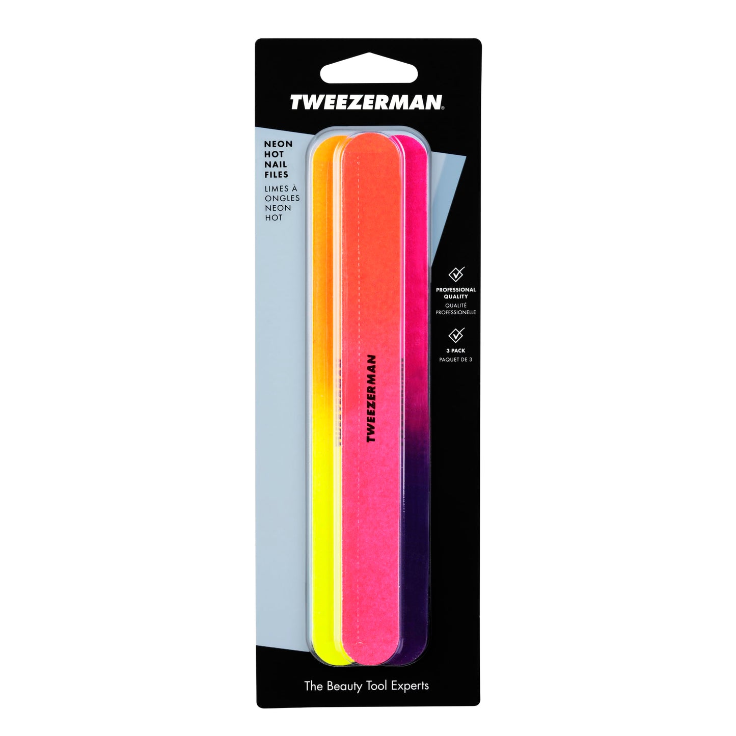 Tweezerman Assorted Neon Hot Nail Files (Pack of 3) Beauty & Personal Care Tweezerman
