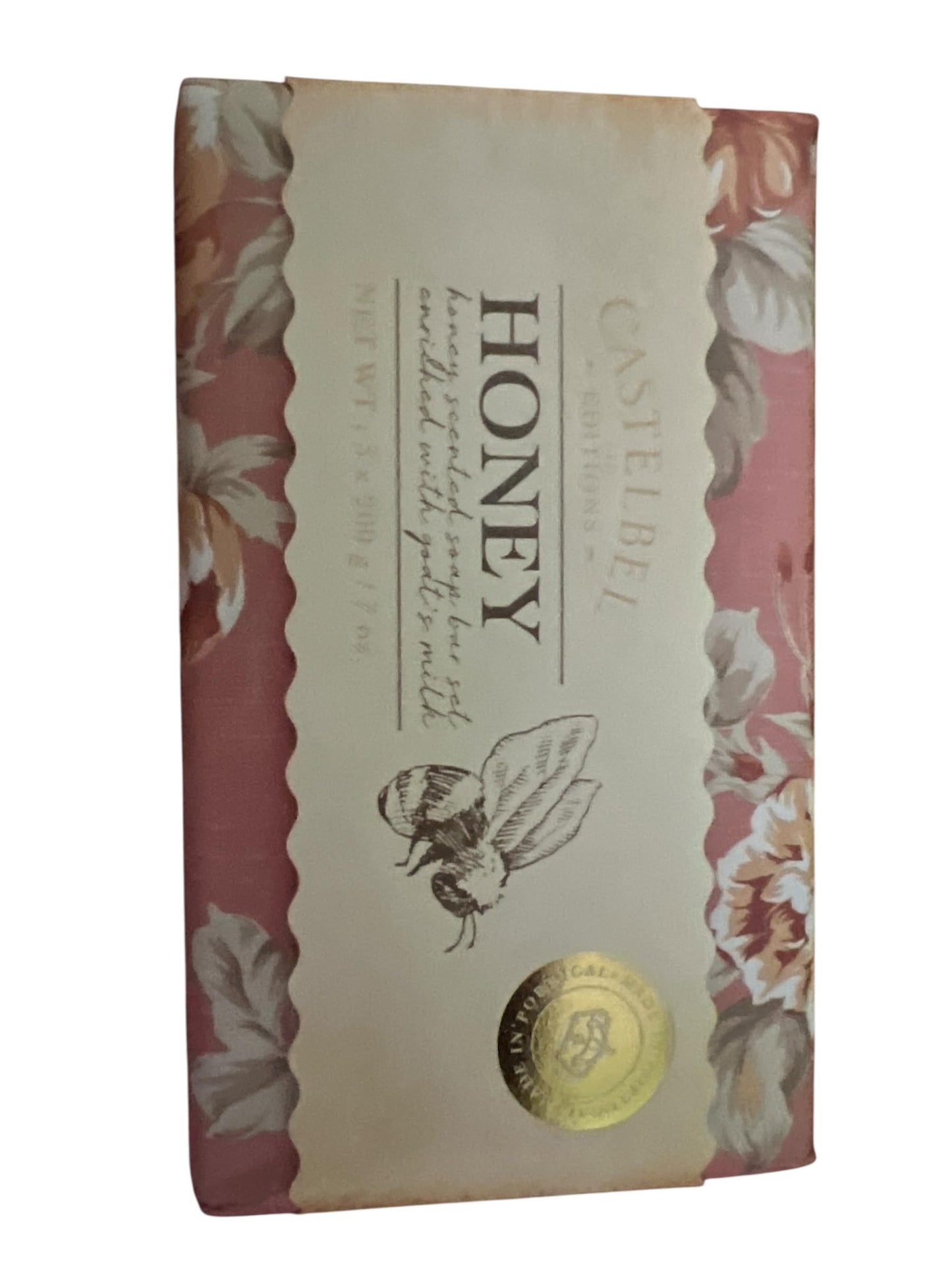 Castelbel Honey Soap Bars (3x 7oz) - Floral Design Packaging, Natural Ingredients Beauty & Personal Care Castelbel