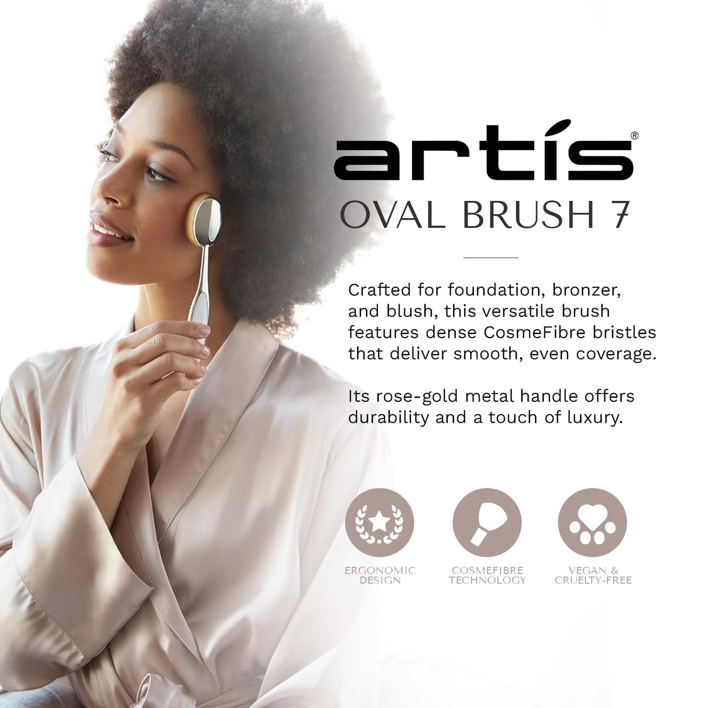 Artis Elite Oval Brush 7 - Mirror, 1 Pc Makeup Brush Beauty & Personal Care Artis