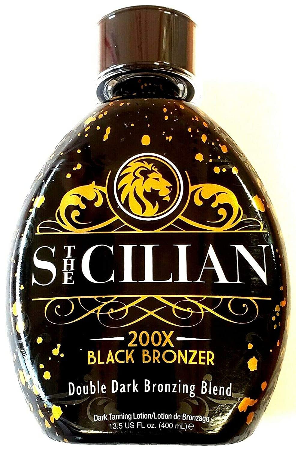 The Sicilian 200X Dark Black Bronzer Tanning Lotion - BEST for Glowing Skin - Gradual Bronzing & Sunless Self Tanner Lotion - Luxurious Sunless Body Beauty & Personal Care The Sicilian