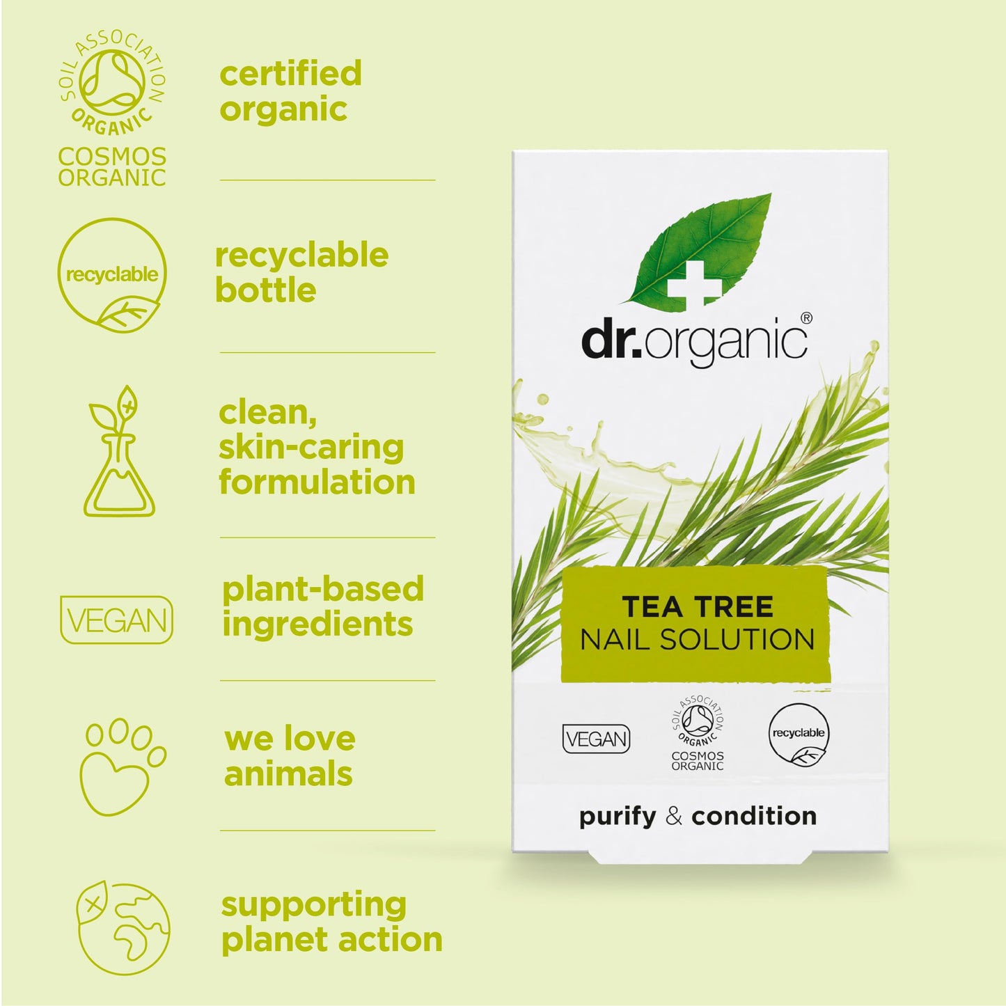 Organic Doctor Tea Tree Nail Solution, 0.34 Fluid Ounce Beauty & Personal Care Dr. Organic
