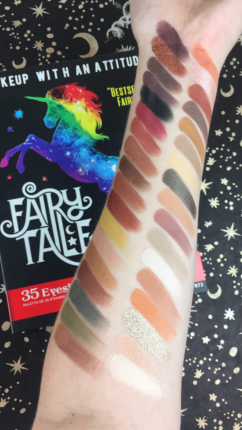 Rude Cosmetics Fairy Tale 35 Eyeshadow Palette - Book 3 for Women - 1.34 oz Eye Shadow Beauty & Personal Care RUDE
