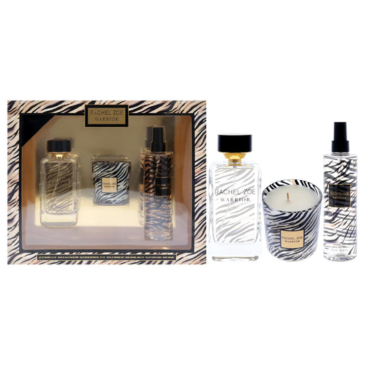 Rachel Zoe Warrior for Women - 3 Pc 3.4oz EDP Spray, 10oz Fragrance Mist, 6.3oz Candle Beauty & Personal Care Rachel Zoe