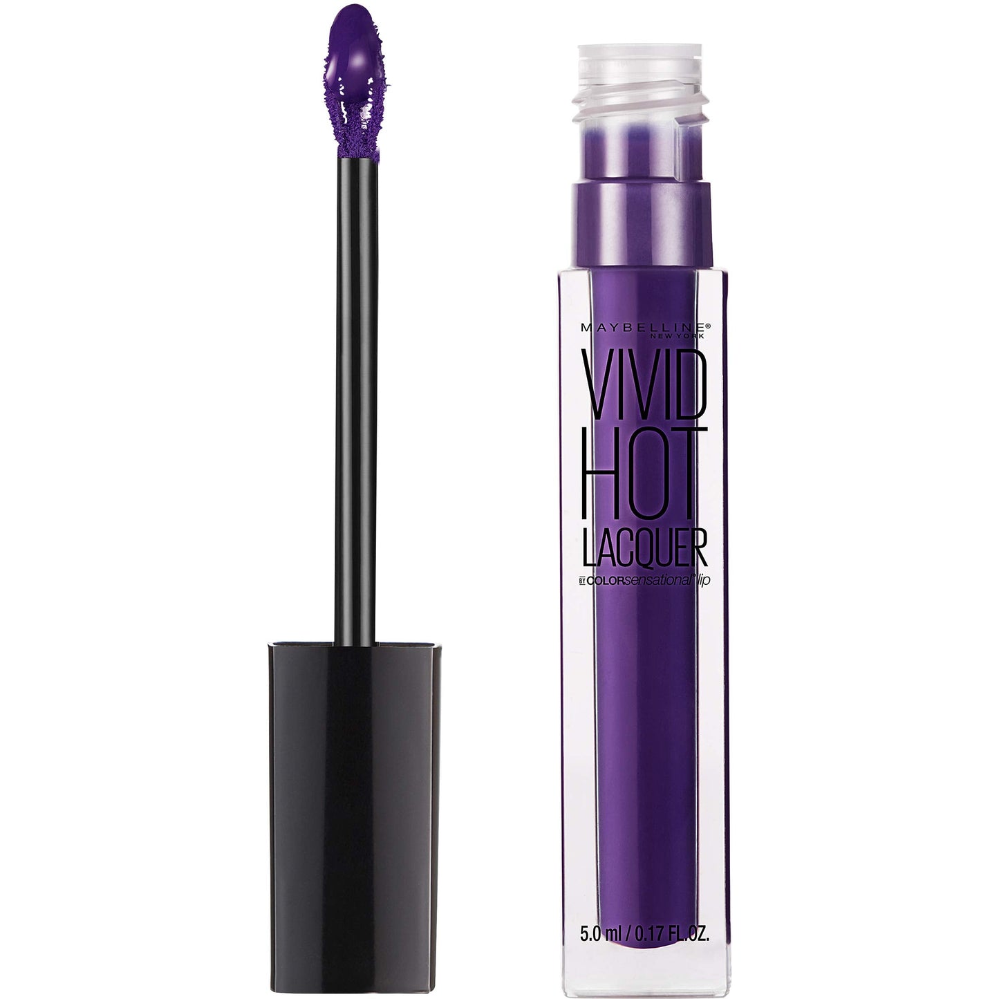 Maybelline New York Color Sensational Vivid Hot Lacquer Lip Gloss, Royal, 0.17 fl. oz. Beauty & Personal Care MAYBELLINE