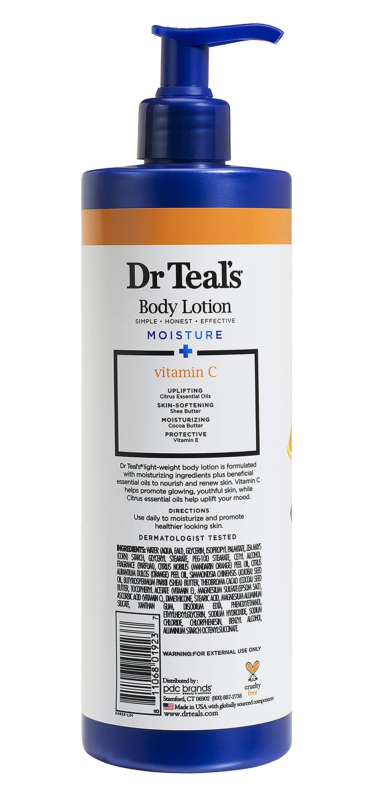 Dr Teal's Body Lotion - Moisture Plus - Radiant Citrus Essential Oils and Vitamin C, 18 Fl Oz 2-Pack (36 Fl Oz) Beauty & Personal Care Dr Teal's