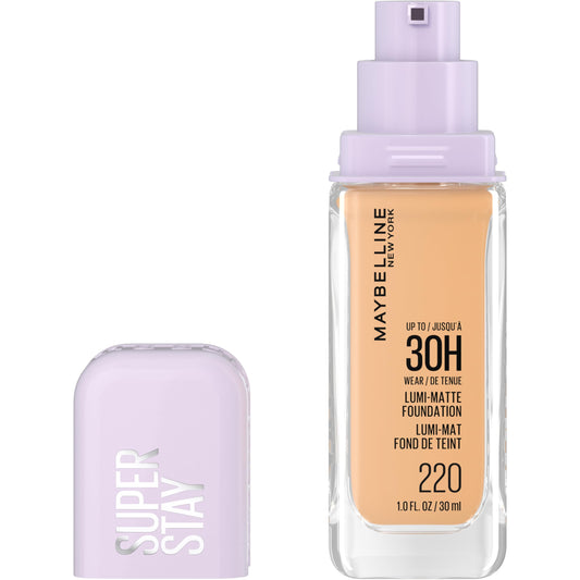 Maybelline Super Stay Lumi-Matte Foundation, Lightweight and Buildable Full Coverage Foundation Makeup For Up To 30HR Wear, 220, 1 Count Beauty & Personal Care MAYBELLINE