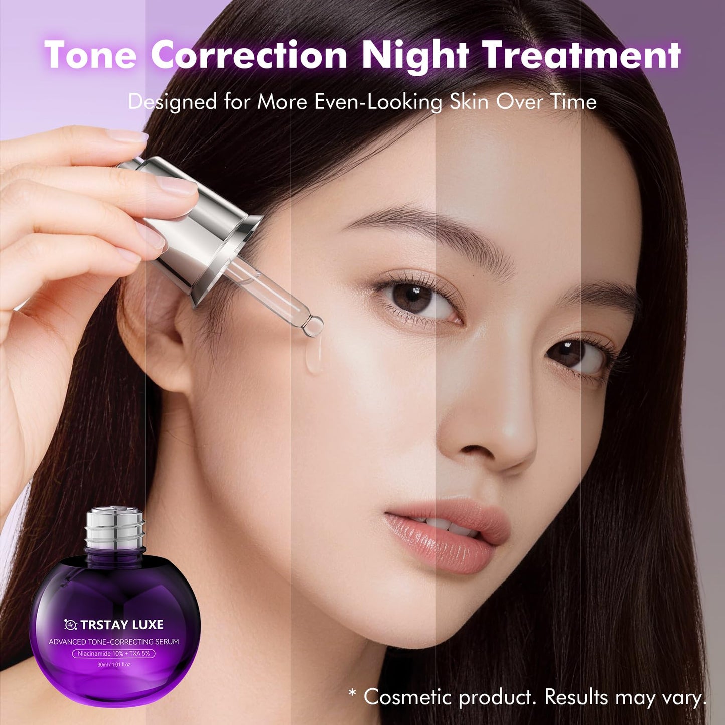 TRSTAY LUXE Night Serum for Uneven Skin Tone, Dark Spots & Post-Blemish Marks, 10% Niacinamide, 5% Tranexamic Acid, 2% Alpha-Arbutin + Ethyl Vitamin Beauty & Personal Care TRSTAY LUXE