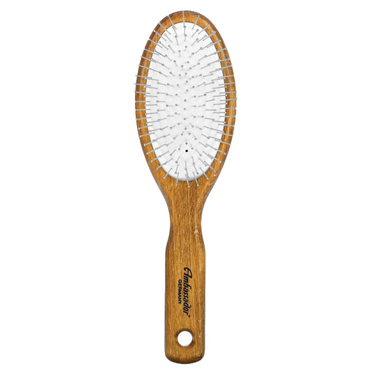 Fuchs Ambassador Wood Oval Hairbrush w/Steel Pins 1 Unit Beauty & Personal Care Fuchs