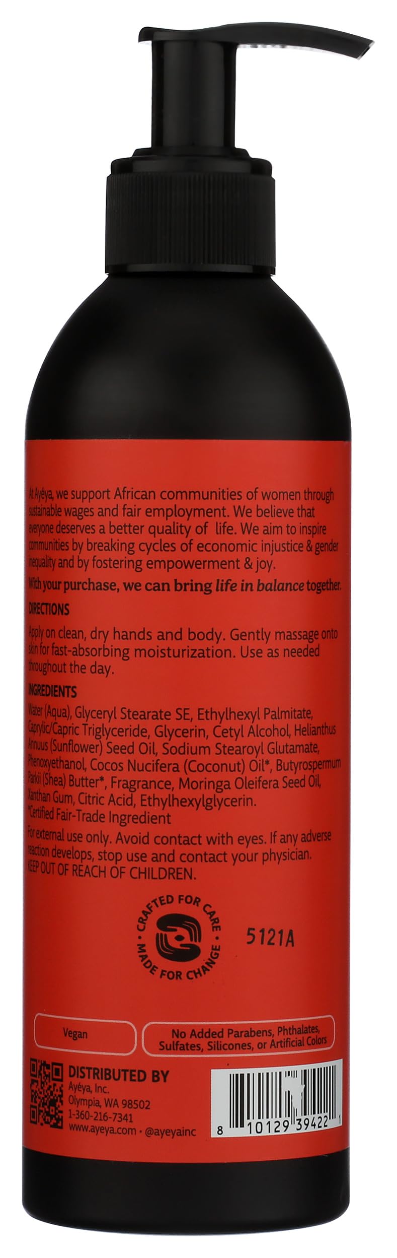 Ayeya Moisturizing Body Lotion - Joy - Cinnamon, Sandalwood & Vanilla Scent - Balancing Daily Lotion with Moringa Oil for Dry or Oily Skin - 12 Fl Oz Beauty & Personal Care Ayeya