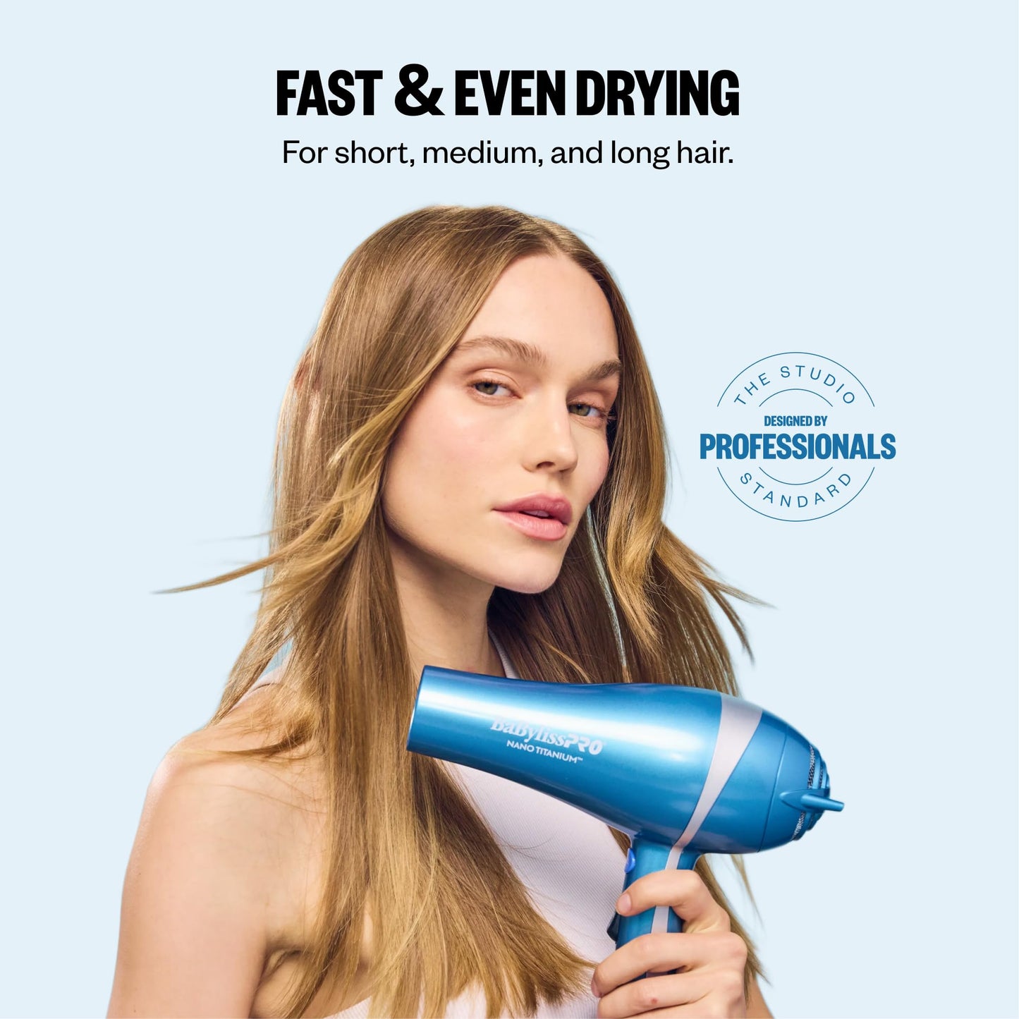 BaBylissPRO Hair Dryer, Nano Titanium 2000-Watt Blow Dryer, Hair Styling Tools & Appliances, BNT5548 Beauty and Personal Care BaBylissPRO