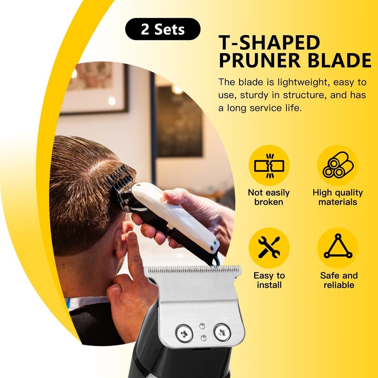 SUNJCO Trimmer Blades Compatible for Andis T O-utliner Replacement Blades, Blades for Andis T-Outlinerr G, GO, GTO, GTX and Headliner LS2, LS3 Beauty and Personal Care SUNJCO