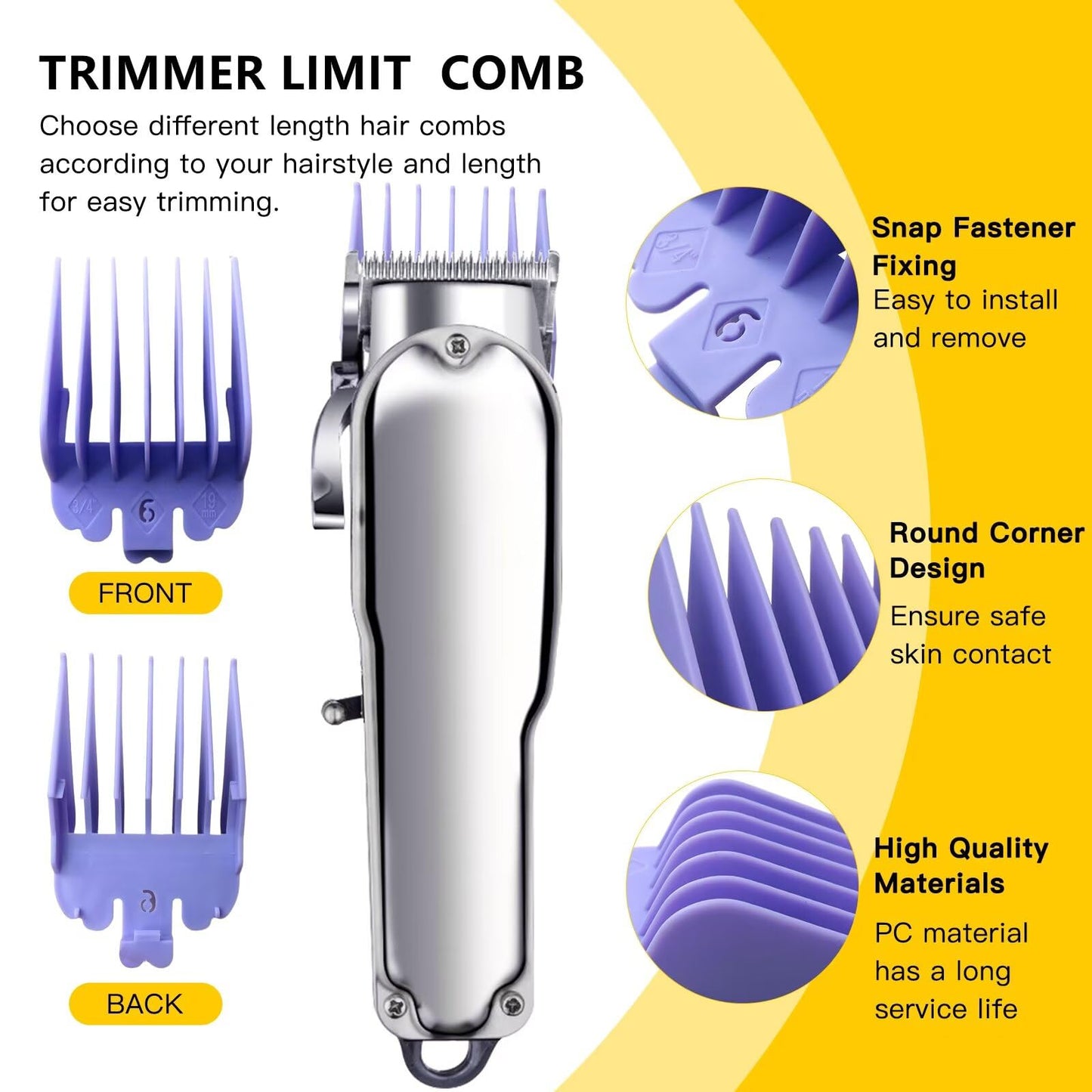 Professional Hair Clipper Guards Guide Combs,From 1/16inch to 1inch(1.5-25mm) for TPOB Slime2, Babylixx Pro FX870/ FX880/ FX825 Series, Hattekex RFC Beauty and Personal Care USonline911