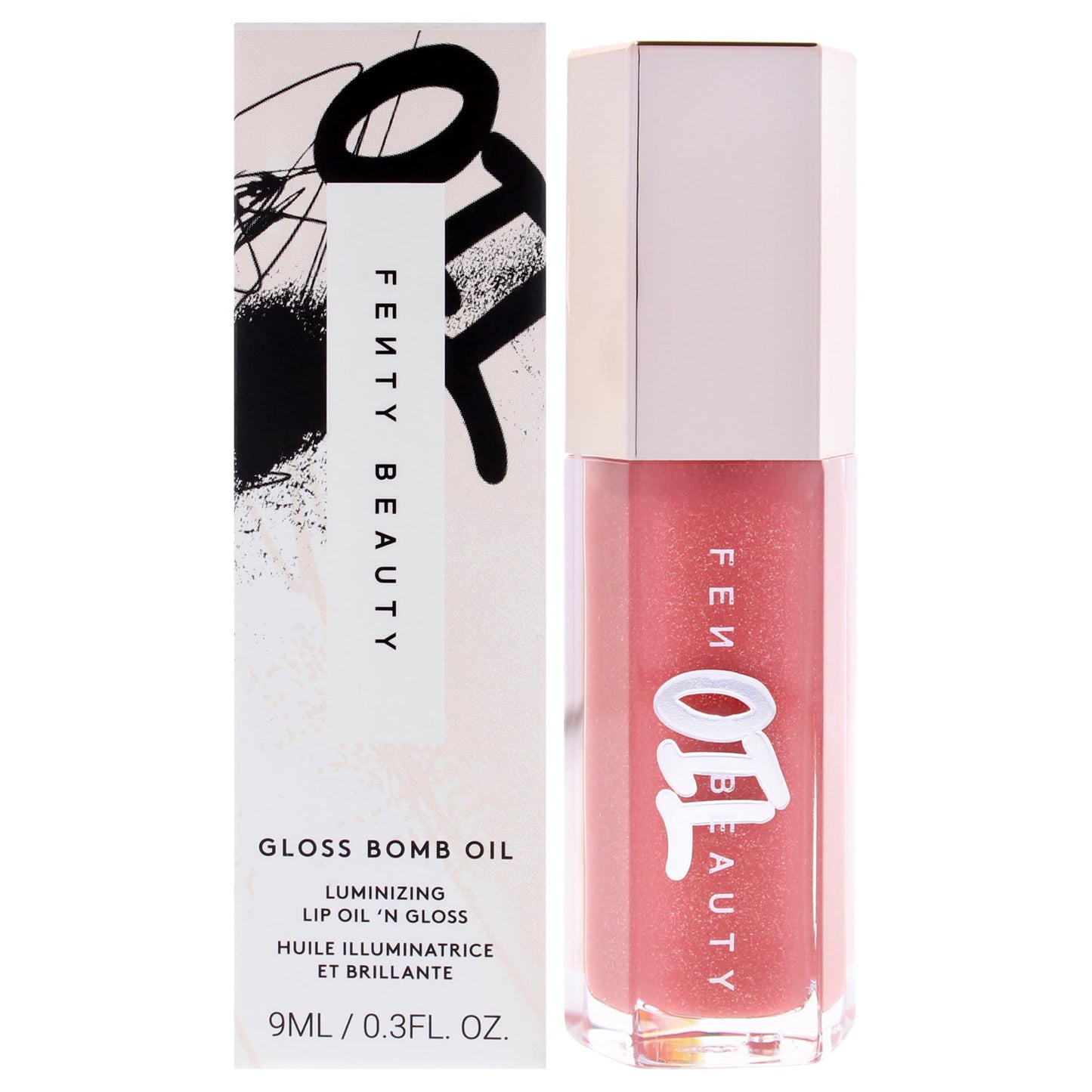 Gloss Bomb Luminizing Lip Oil N Gloss - 01 Fussy by Fenty Beauty for Women - 0.3 oz Lip Gloss Beauty & Personal Care FENTY BEAUTY