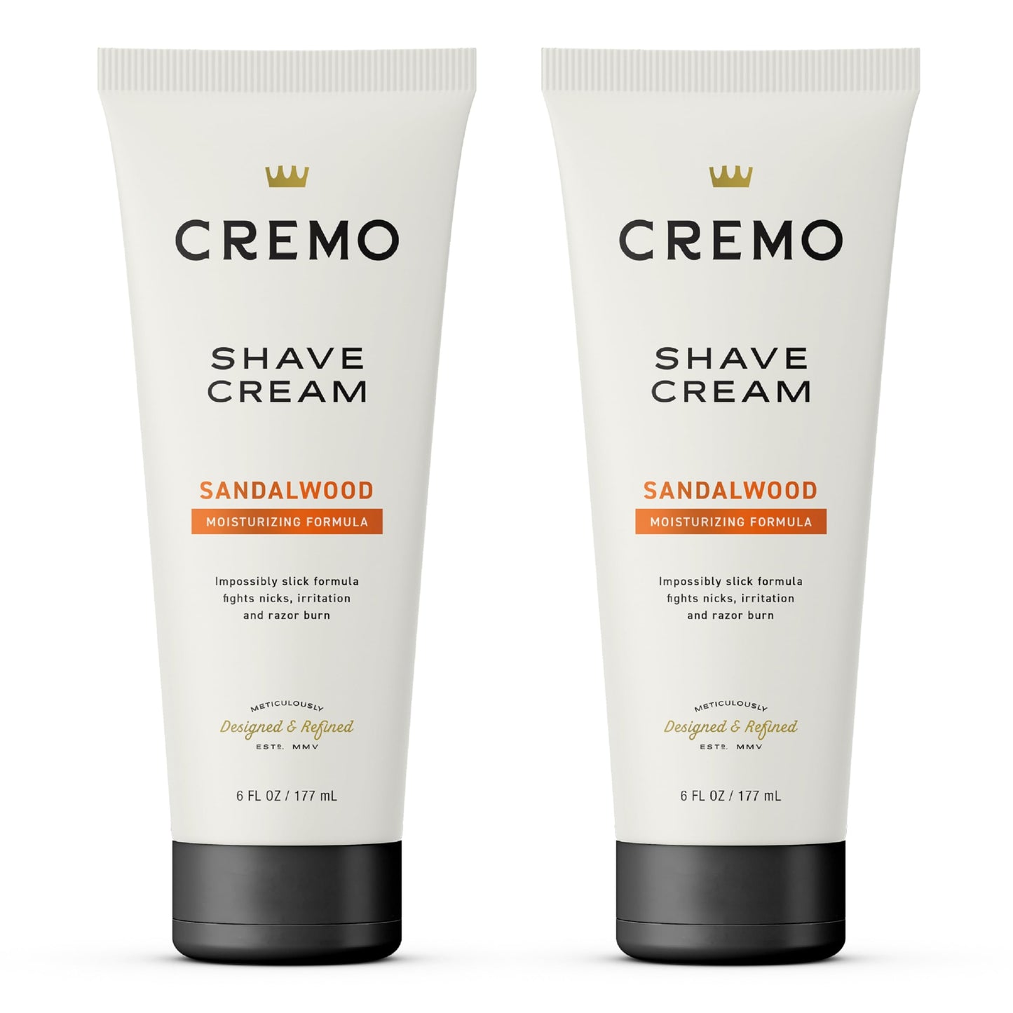 Cremo Barber Grade Sandalwood Shave Cream, Astonishingly Superior Ultra-Slick Shaving Cream Fights Nicks, Cuts And Razor Burn, 6 Fl Oz (2 Pack) Beauty and Personal Care Cremo