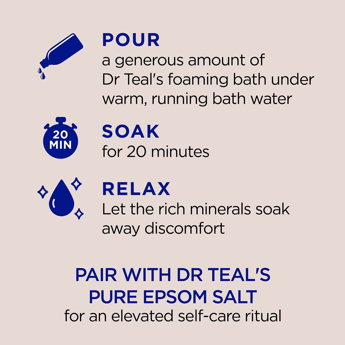 Dr Teal's Foaming Bath with Pure Epsom Salt, Nourish & Protect with Coconut Oil, 34 fl oz (Pack of 4) Beauty & Personal Care Dr Teal's