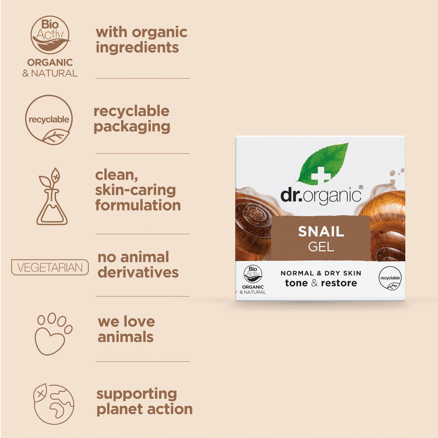 Organic Doctor Organic Snail Gel, 1.7 fl.oz. Beauty & Personal Care Dr. Organic