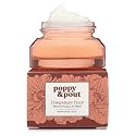 Poppy & Pout Pomegranate Peach Overnight Lip Mask - Natural Lip Care with Shea Butter & Beeswax - Cruelty Free, Recyclable Glass Jar (0.65 oz) Beauty & Personal Care Poppy & Pout